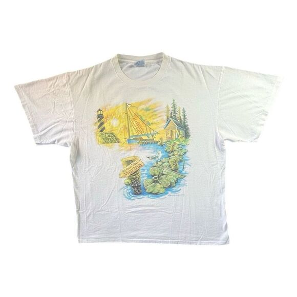Vintage 90s Caribbean Soul Calm Before The Storm Tee - Picture 1 of 8